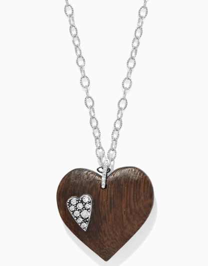JM0202 Love Messages B Love Wood Necklace