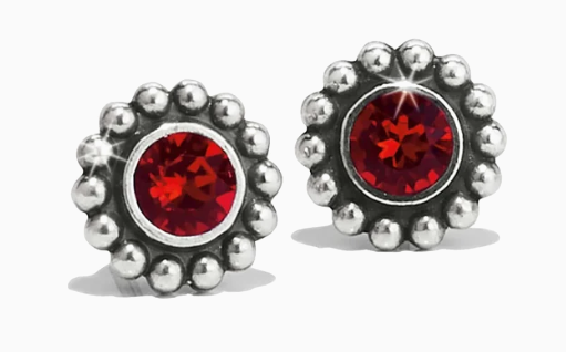 J2049A Twinkle Ruby Mini Post Earrings