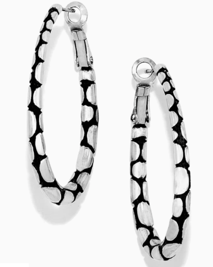 Pebble Oval Hoop Earrings Style JE0350