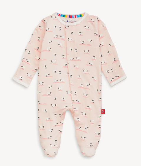 Magnetic Me Baa Baa Baby Pink Modal Footie