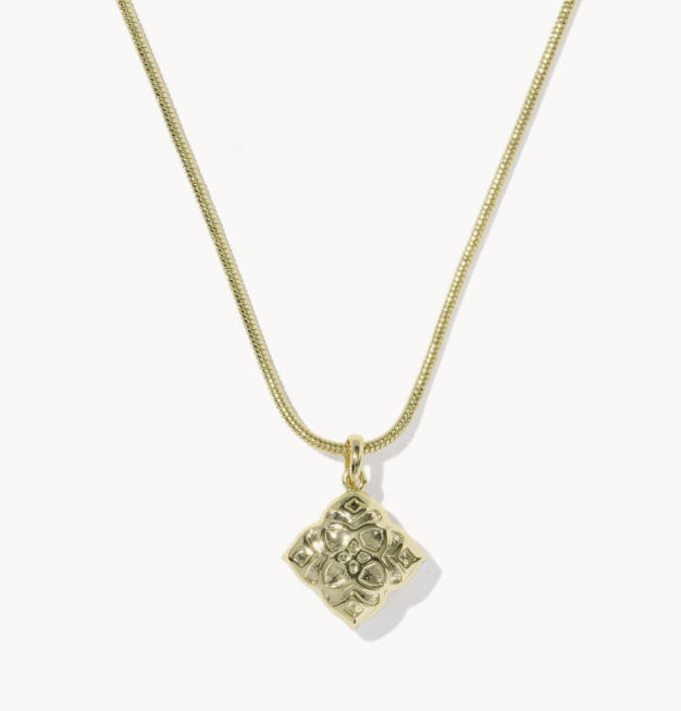 Kendra Scott Dira Pearl Gold Short Pendant Necklace