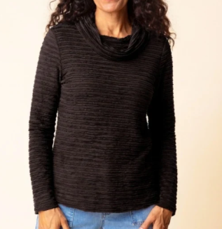Habitat Lustre Lines Cowl Top