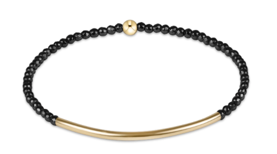BBBG2FHEM Bliss BarGold 2mm Faceted Hematite Bracelet