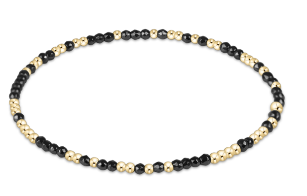 BHOPUNWFHEM2 Hope unwritten Faceted Hematite 2mm Bracelet