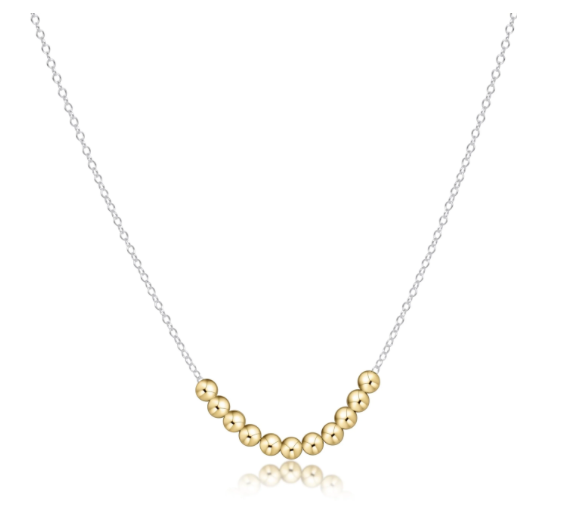 N16MXMBEBLG 16' Necklace Mixed Metal- Beaded Bliss Gold