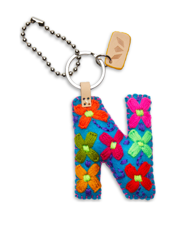 Turquoise Felt Alphabet Charm ( Assorted )
