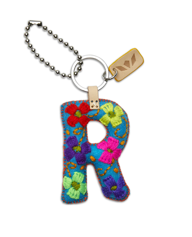 Turquoise Felt Alphabet Charm ( Assorted )