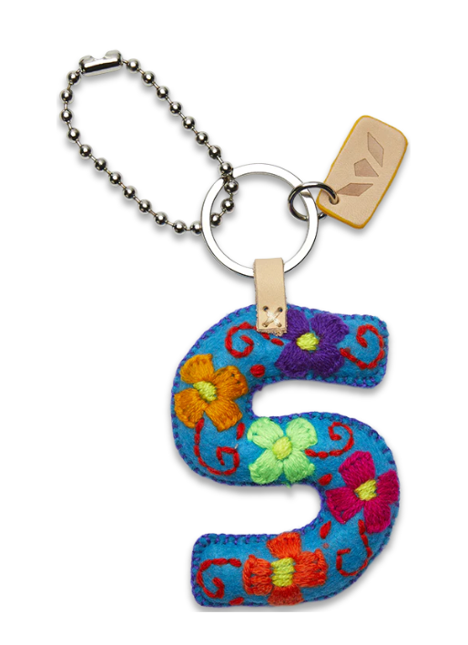 Turquoise Felt Alphabet Charm ( Assorted )