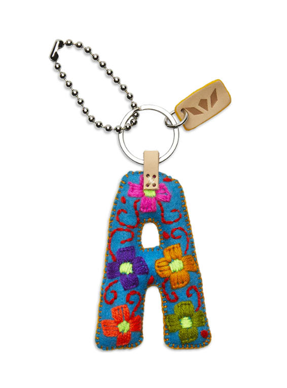 Turquoise Felt Alphabet Charm ( Assorted )