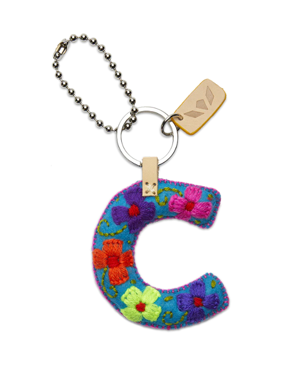 Turquoise Felt Alphabet Charm ( Assorted )