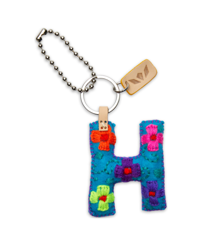 Turquoise Felt Alphabet Charm ( Assorted )