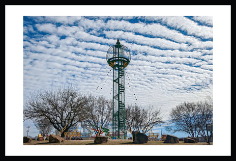 Sooner Park Play Tower - Framed Photograph