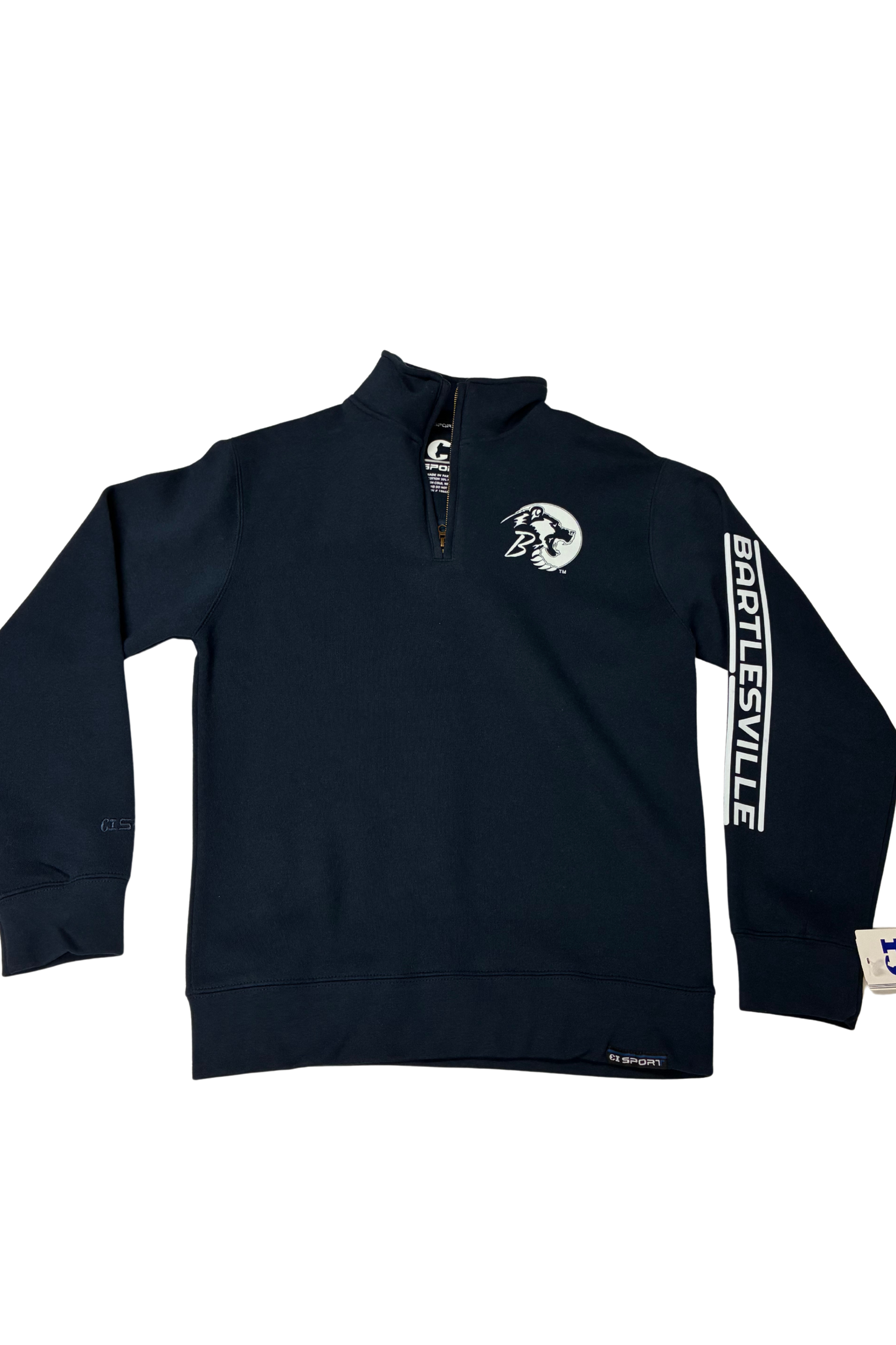 Bruin On Sleeve Long Sleeve 1/4 Zip Pullovers