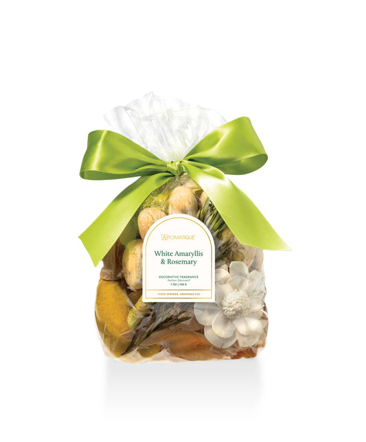 White Amaryllis & Rosemary  Potpourri Bag