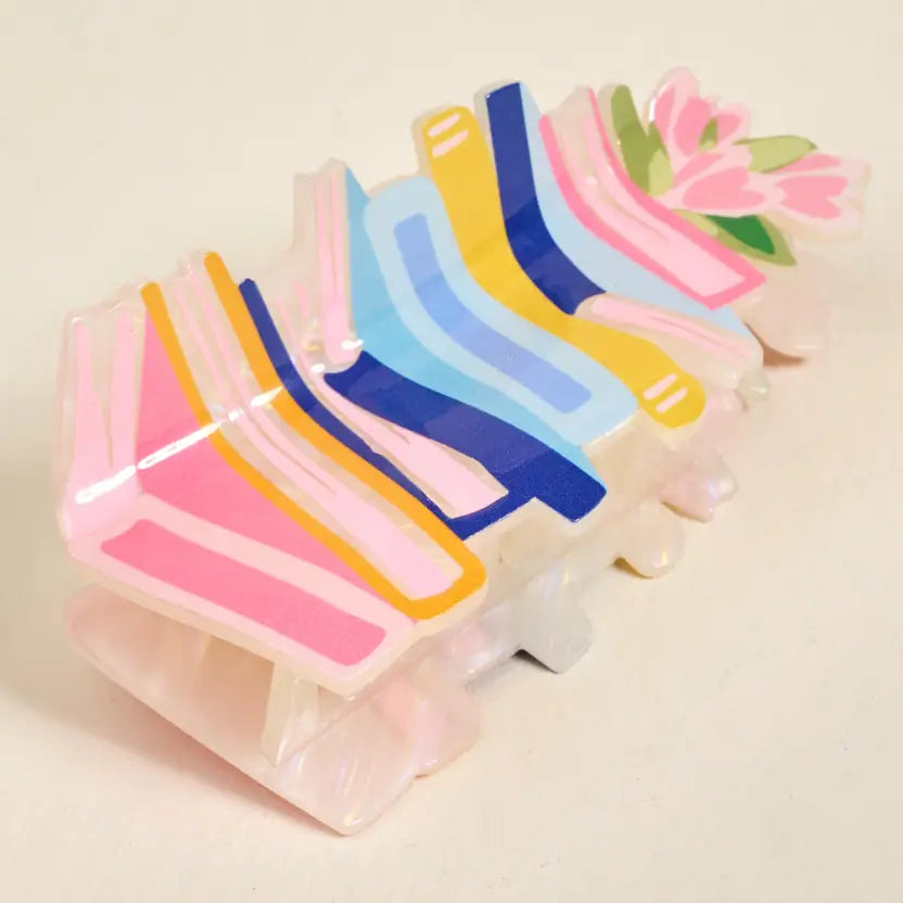 Shape Up Claw Clip–Book Nook