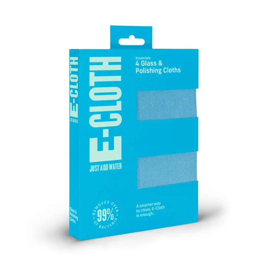 Glass & Polishing Cleaning Cloths - 4 Pack