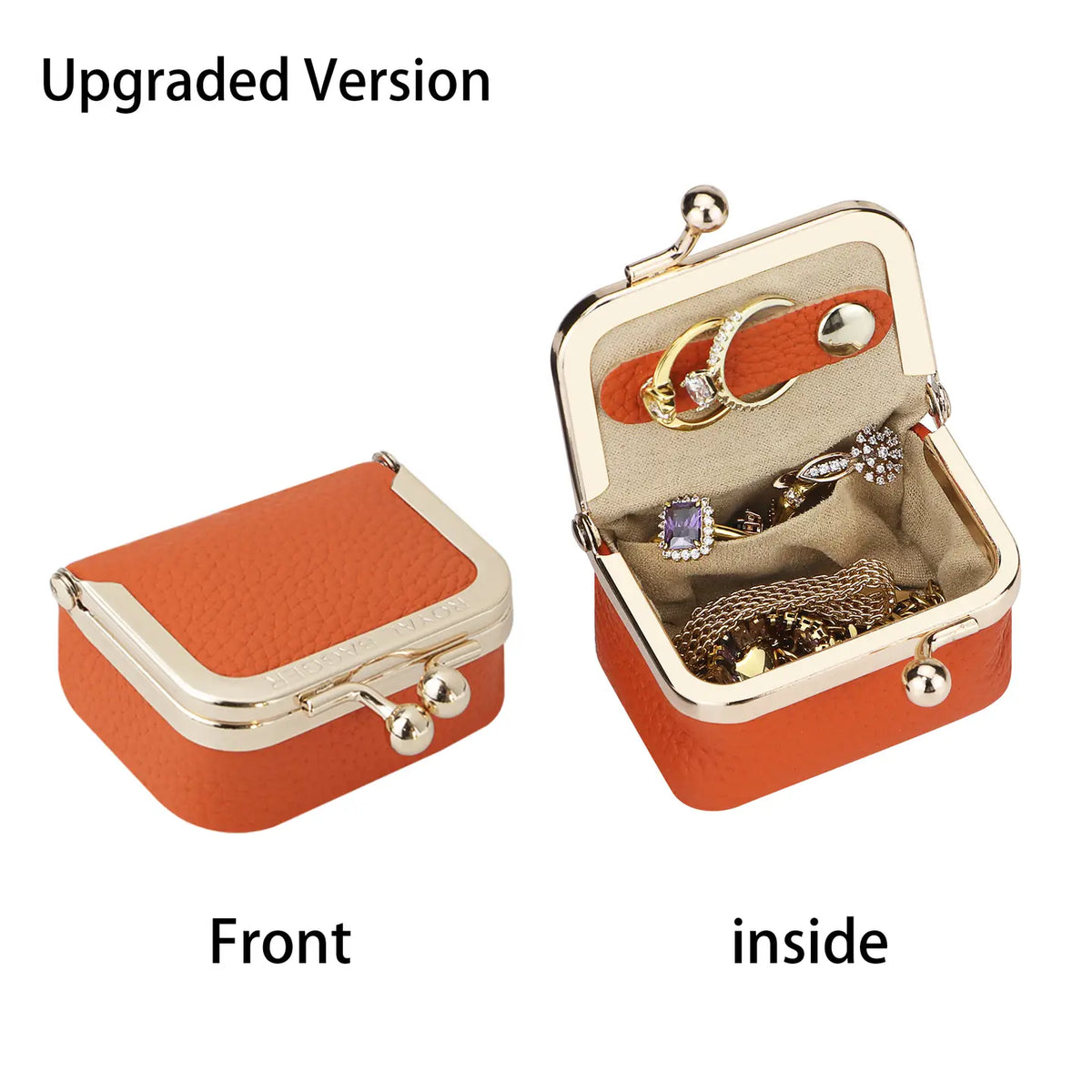 Mini Leather Jewelry Case  ( Assorted )