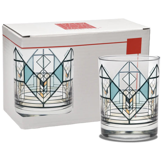 Frank Lloyd Wright Geneva Tulip Green Dof 14-Ounce Glass