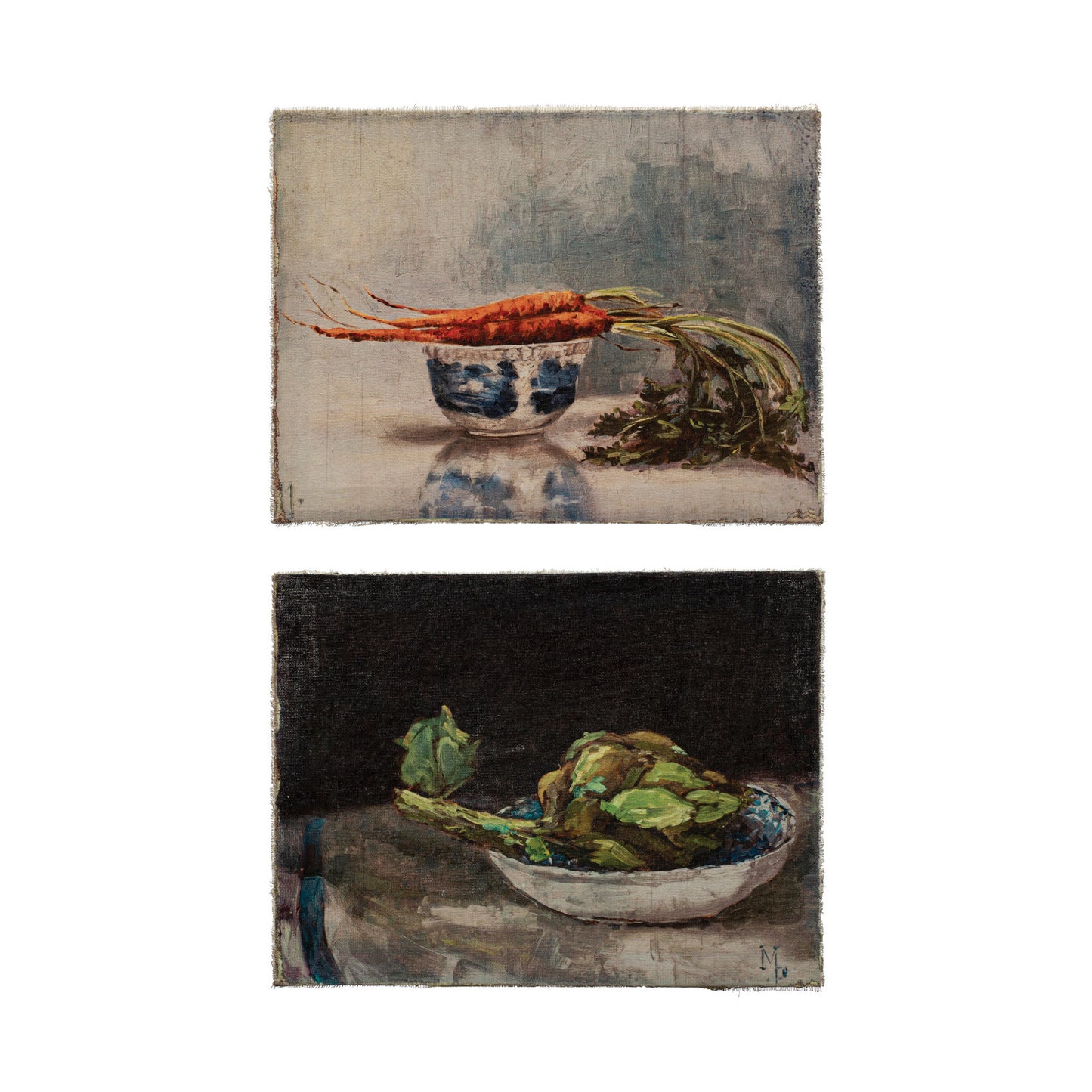Canvas Wall Décor w/ Vegetable Still Life