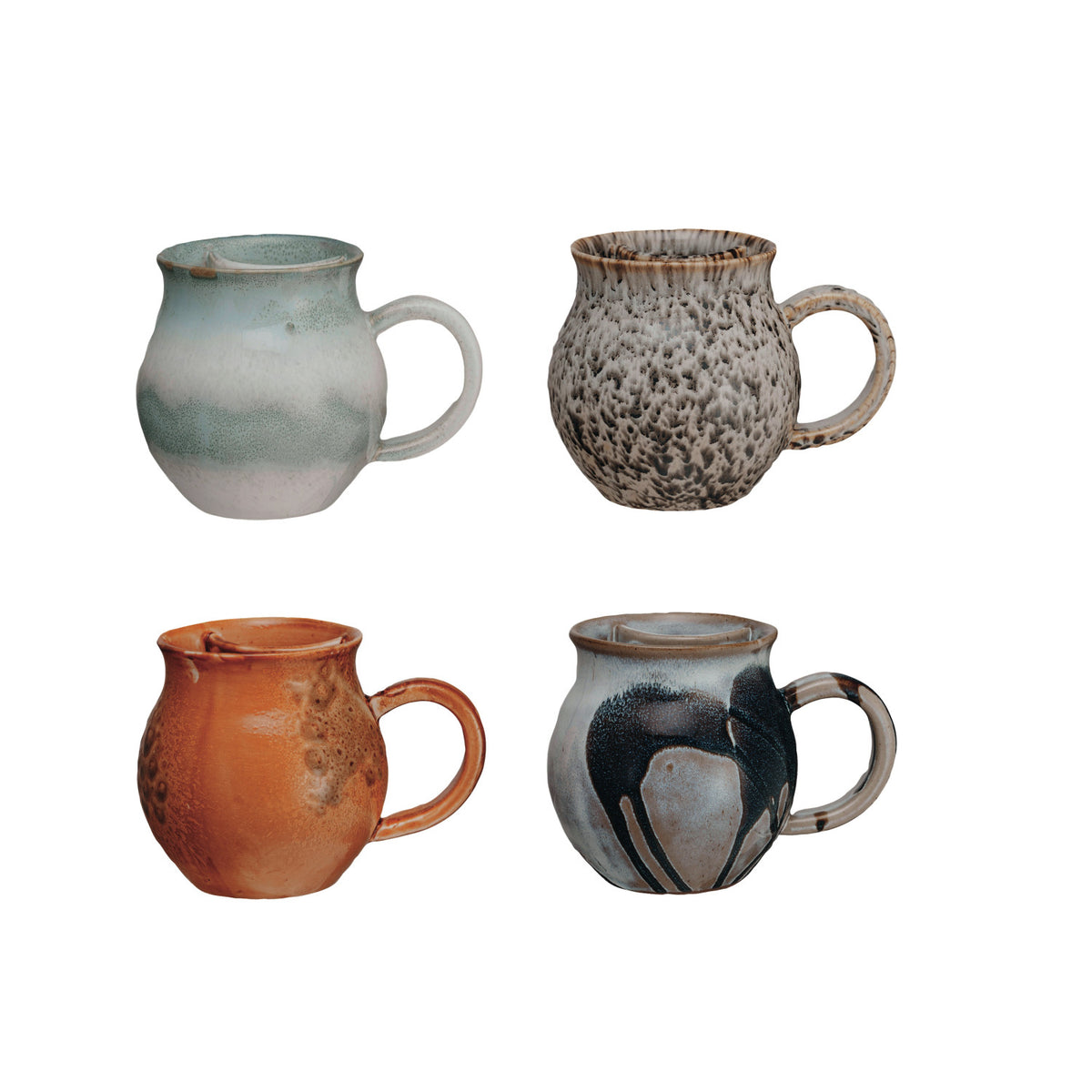 Stoneware Mug w/ Tea Bag Holder 16oz.