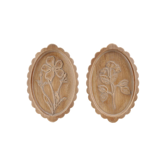 Wood Scalloped Wall Décor
