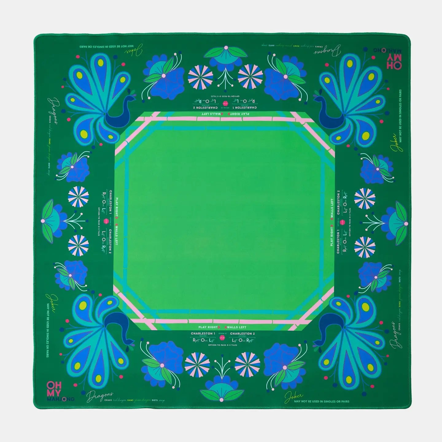Birdie Green Mahjong Mat