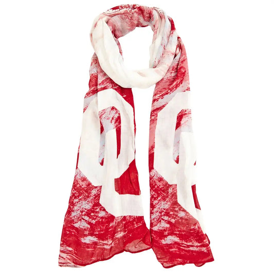OU Sooners Watercolor Scarf