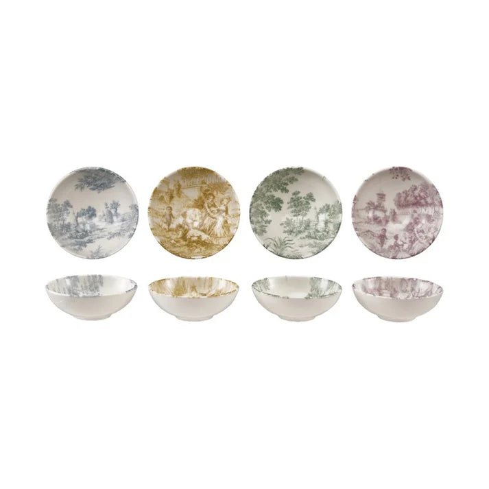 Stoneware Toile Bowl ( Assorted )