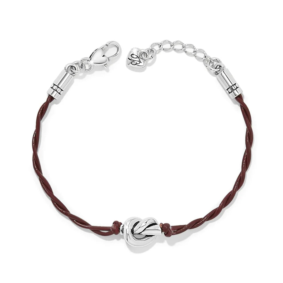 Interlok Single Knot Leather Bracelet JF038F