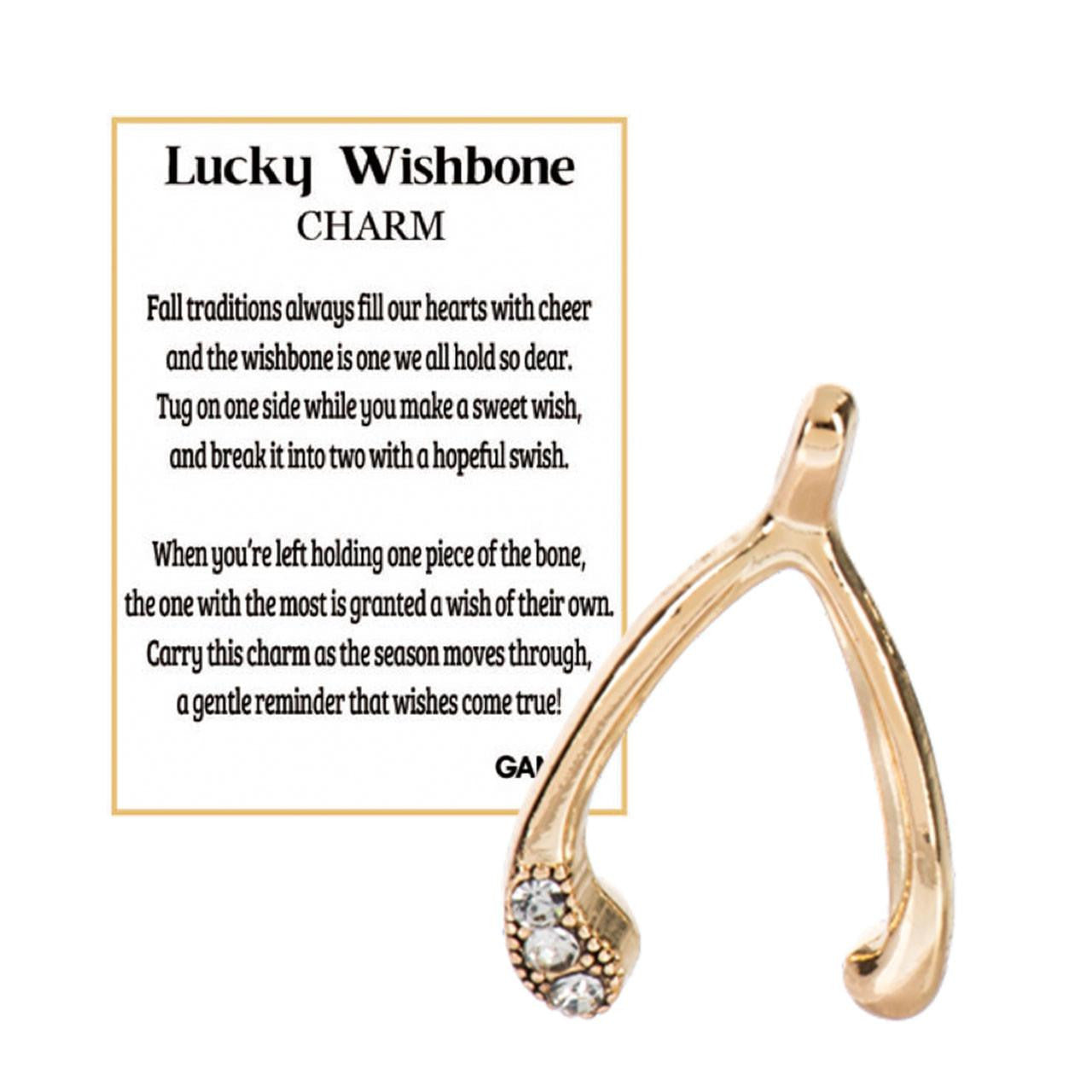 Lucky Wishbone Charm