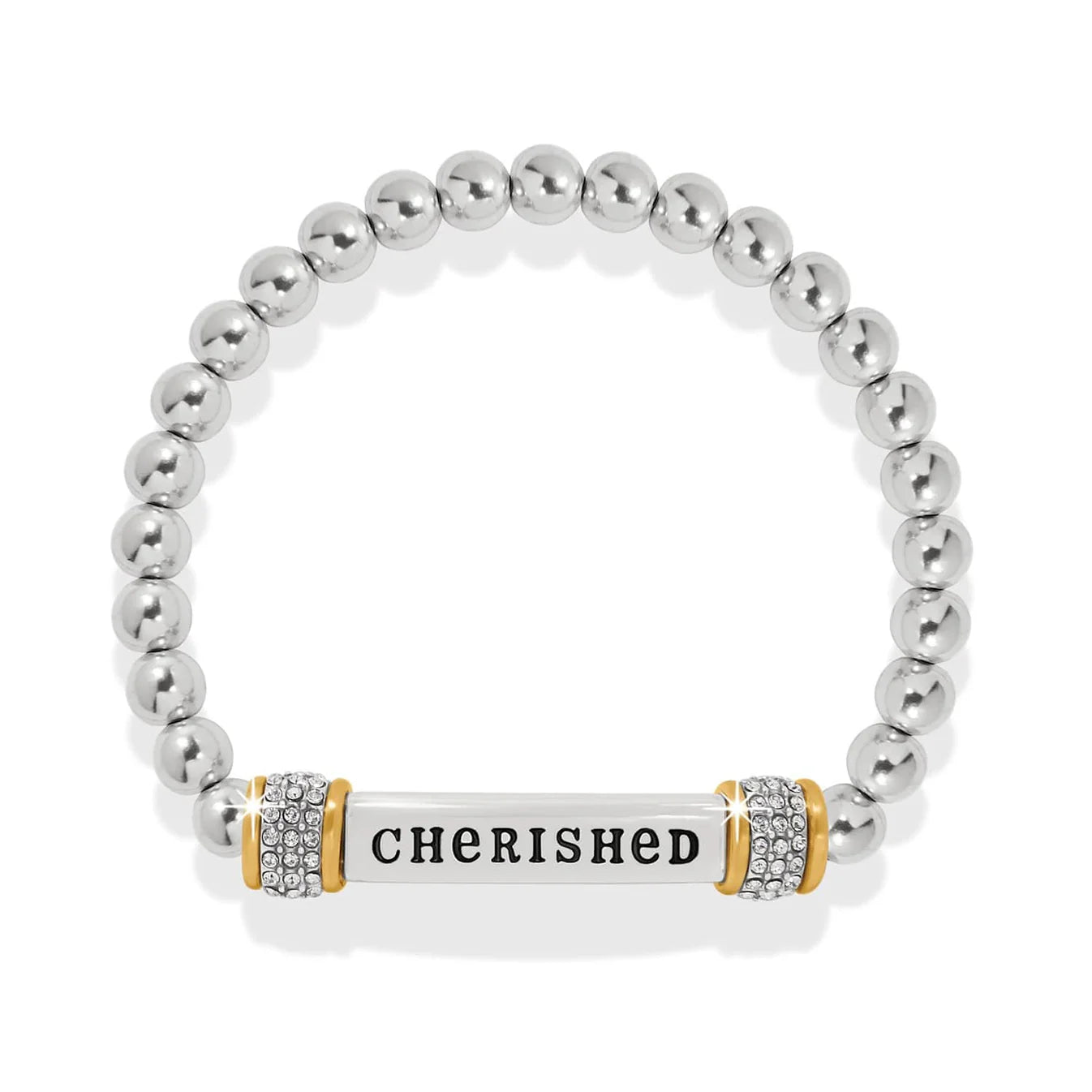Meridian Cherished Two Tone Stretch Bracelet JF0394