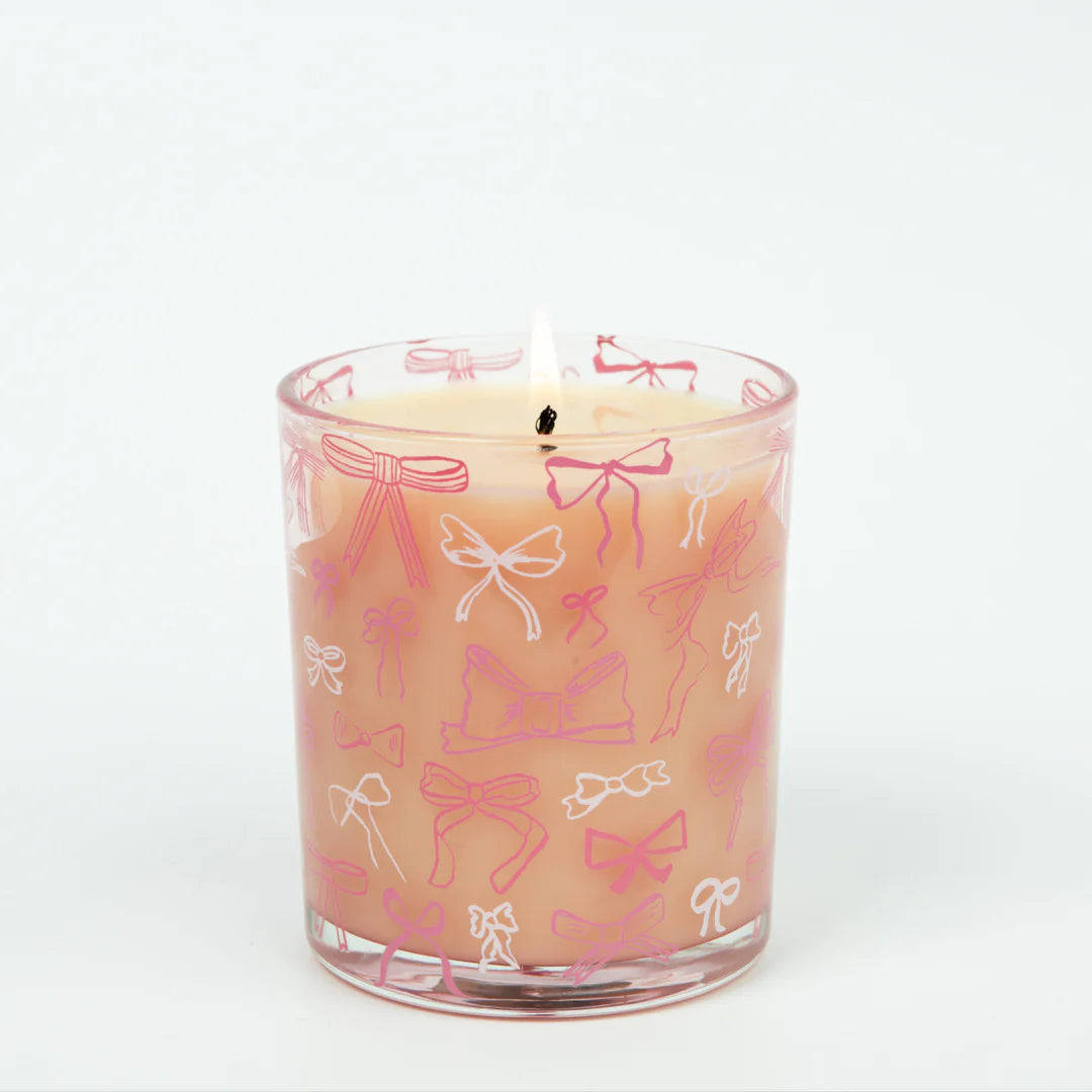Sweet Grace Pink Bow Candle 9.5oz