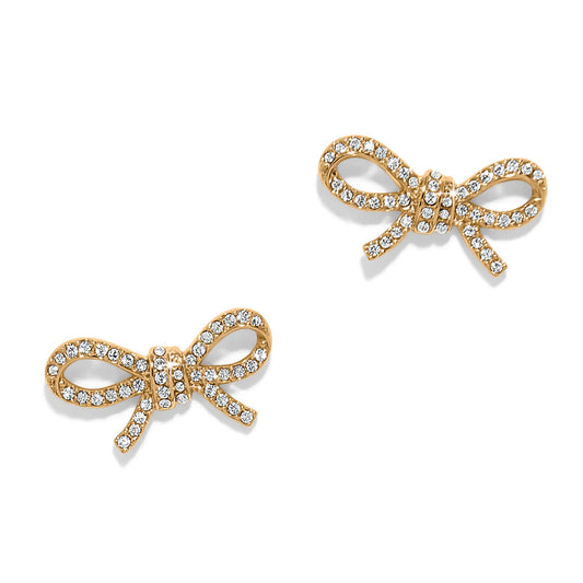 Illumina Bow Post Earrings ( Gold ) JA0299