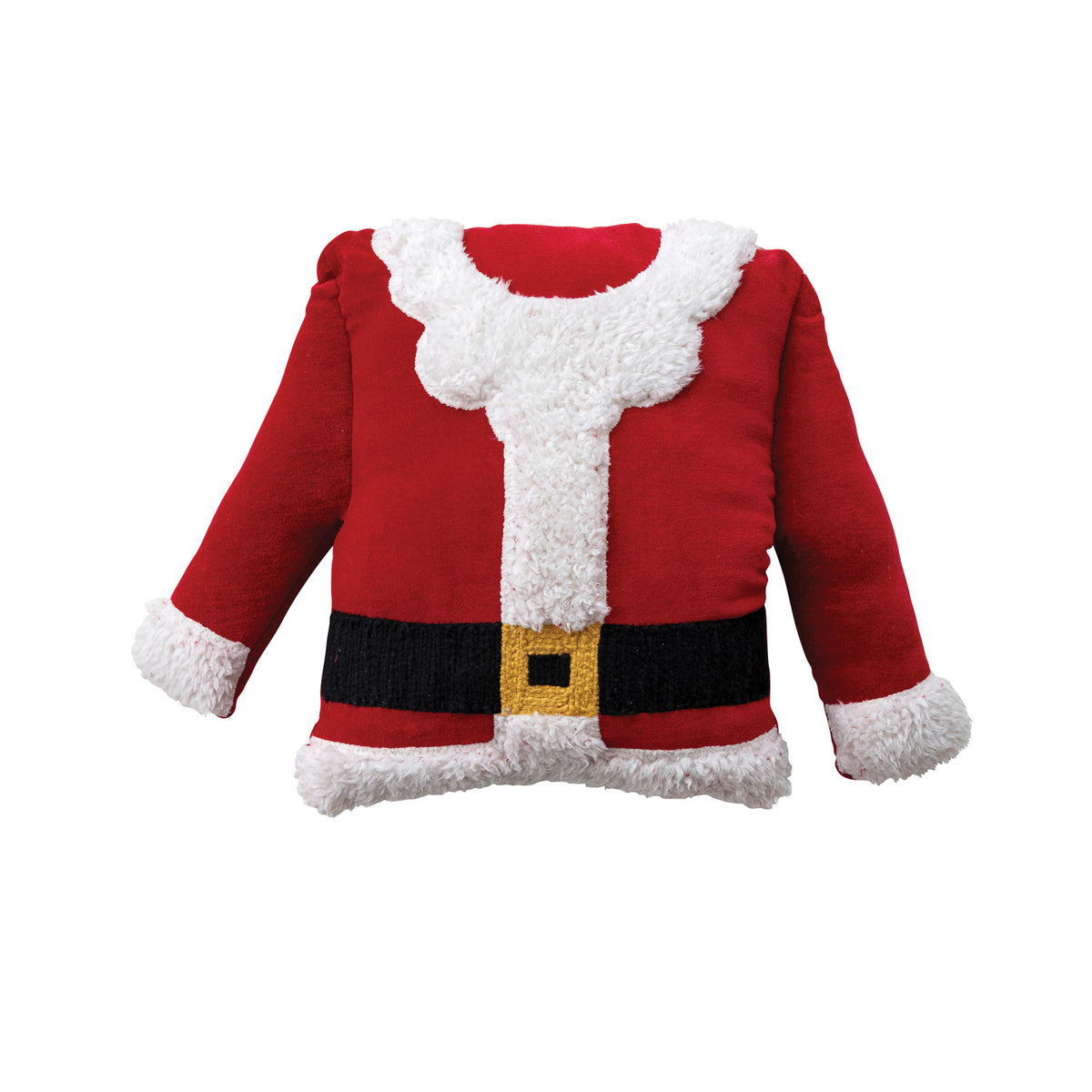 C-26 Velvet Santa Coat Shaped Pillow
