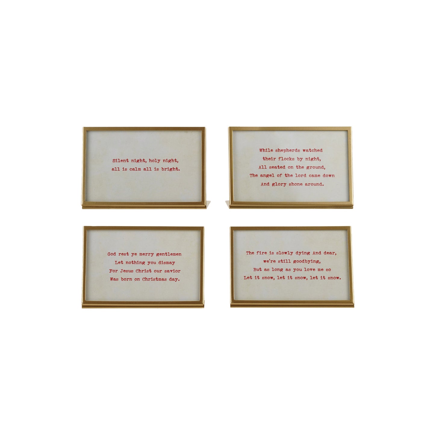 C-26 Metal & Glass Frame with Easel & Saying