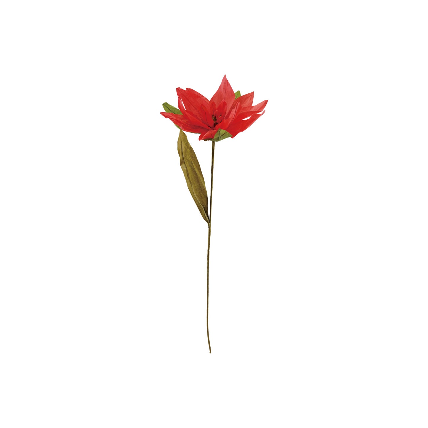 C-26 Handmade Paper Poinsettia Pick ( Assorted )