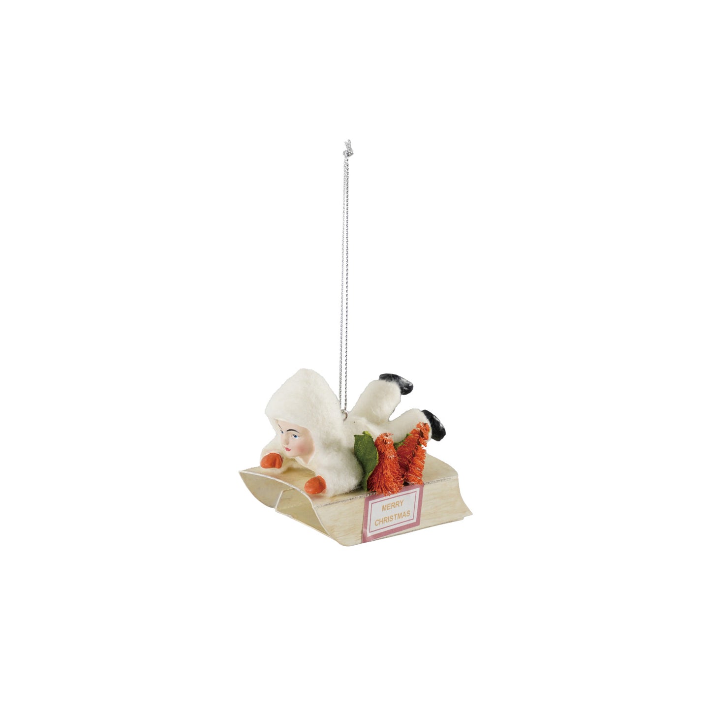 C-26 Resin Vintage Child on Sled