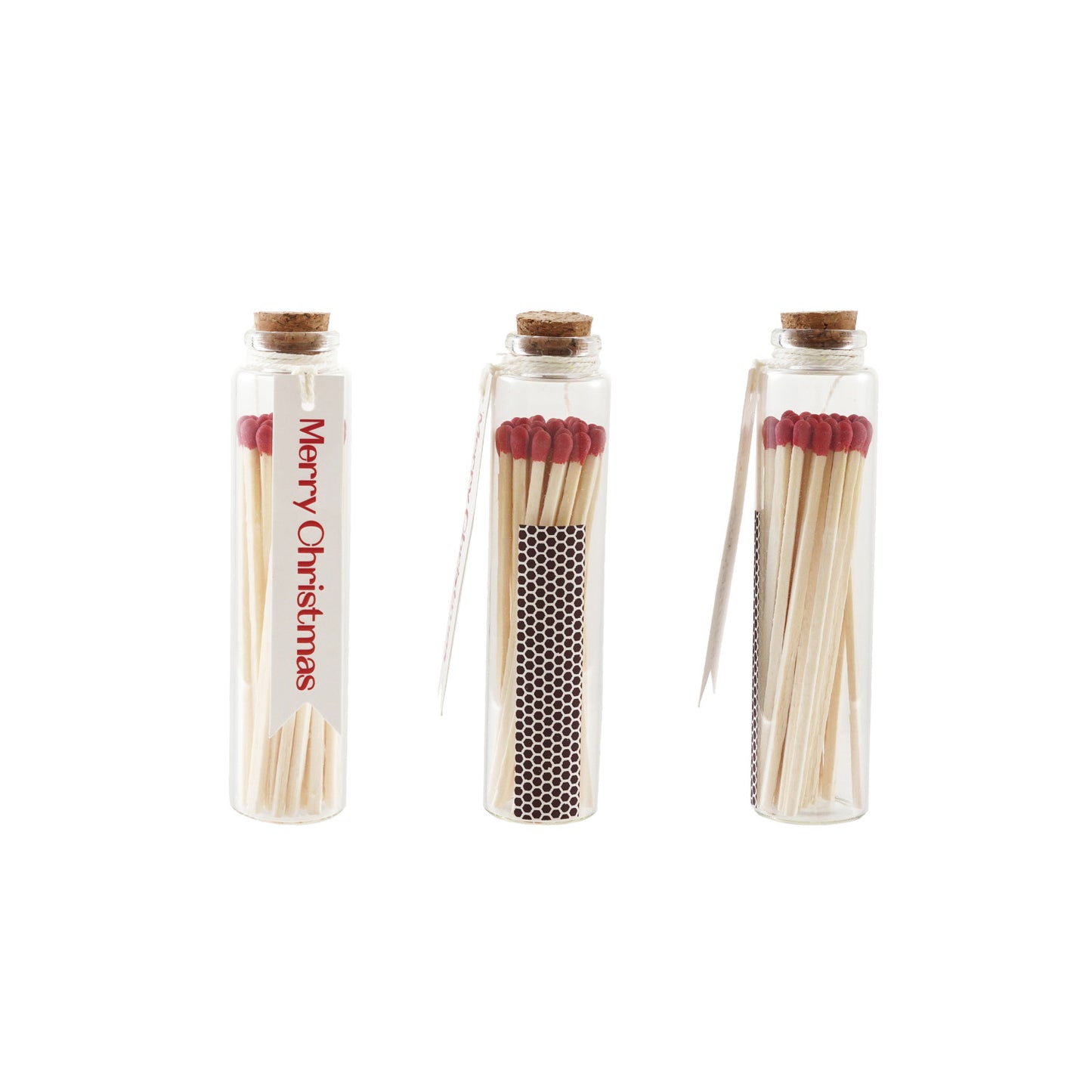 C-26 Glass Bottle Match Holder with Tag