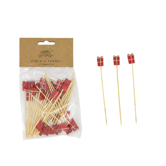 C-26 Christmas Bamboo Skewers ( Assorted ) 50ct.