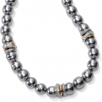 Neptune's Rings Gray Pearl Short Necklace JM104B