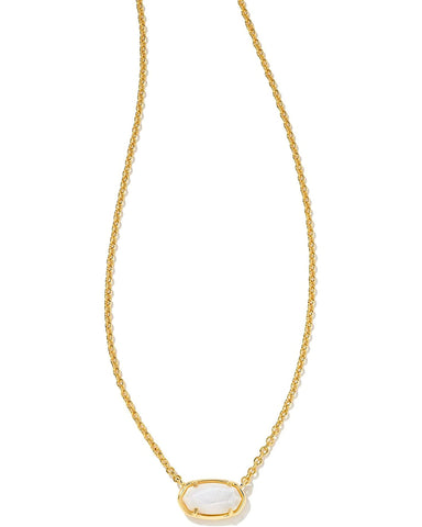Grayson Short Pendant Necklace ( Gold Maroon Magnesite)