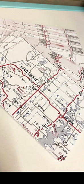 Bartlesville Custom Map Post Card