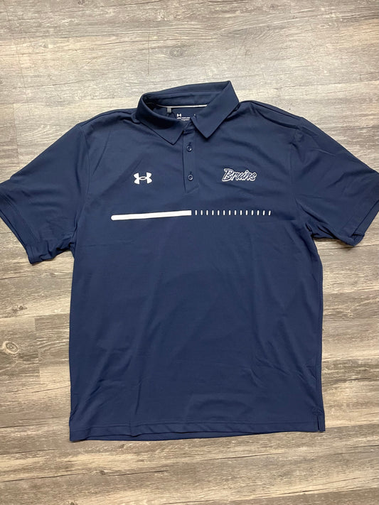 Bruins Under Armour Navy Polo