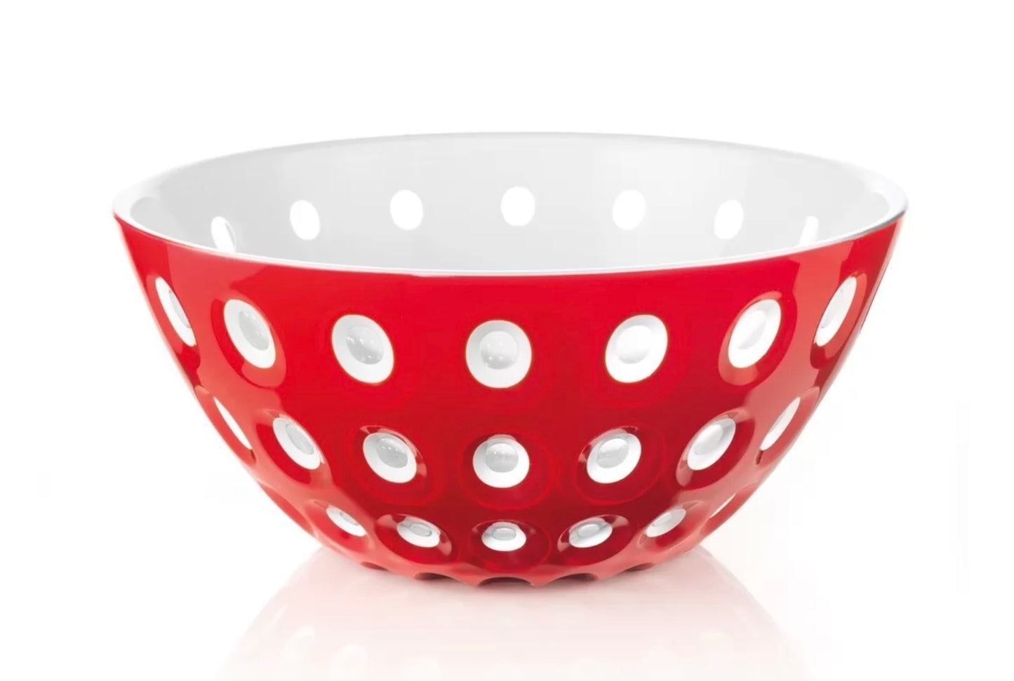 Guzzini Le Murrine Bowl Red/White/Transparent