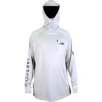 Aftco Jason Christie Hooded LS Performance Shirt Gray