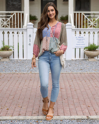 Grace and Lace Penelope Patchwork Top