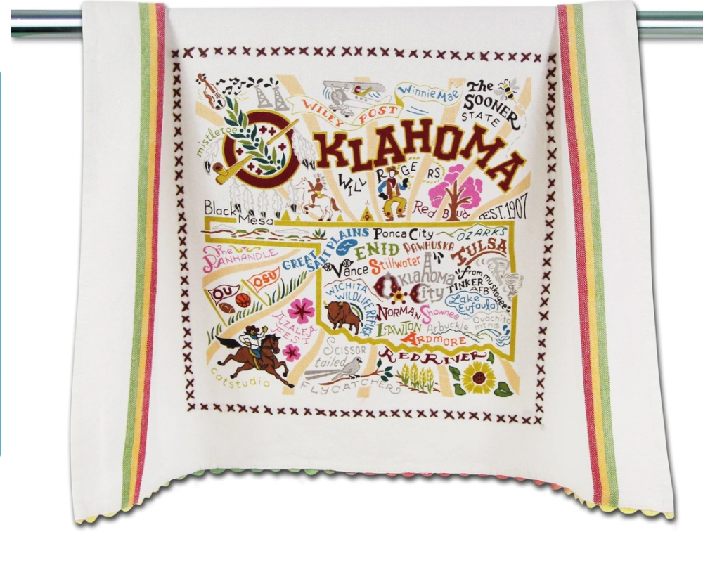 Oklahoma Dish Towel  ( 20x29 )