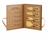 Champagne Gold Cheese Knives. ( Set of 4 )