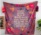 Tapestry Blanket Always Braver Natural Life