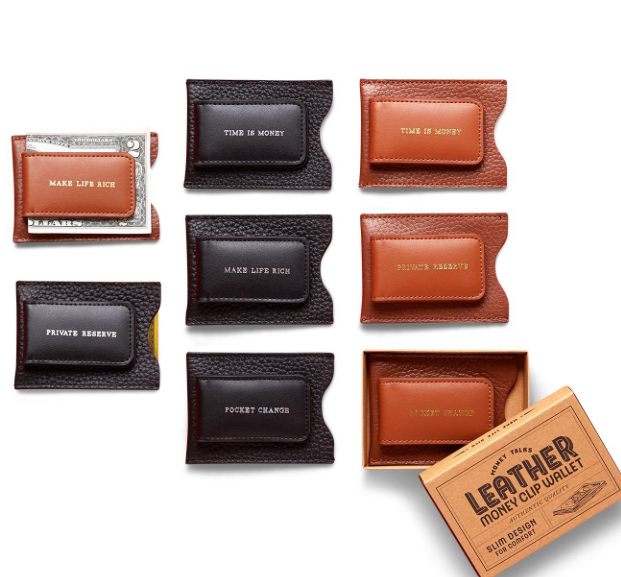 Leather Money Clip